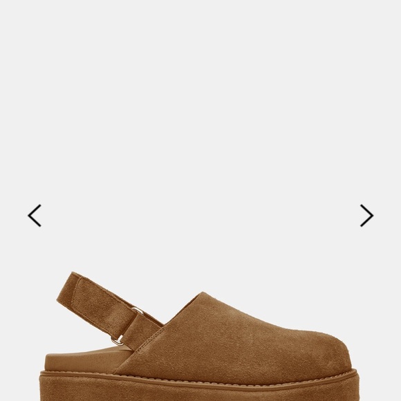 Steve Madden Mellow Cognac Suede Platform Mules Size 10 - Picture 3 of 9